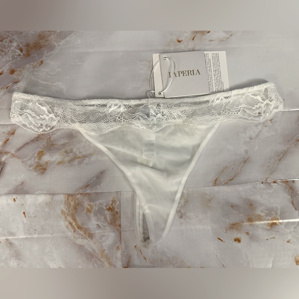 NWT - La Perla Sexy Blossoms Thong Size S